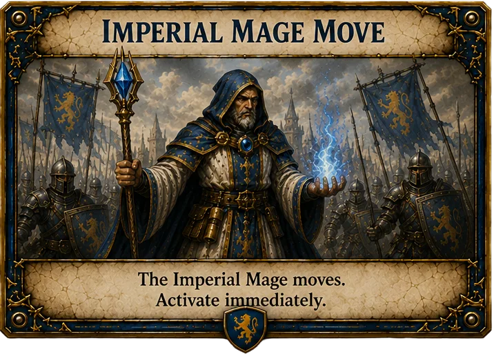 Imperial Mage casting card